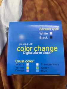 Color Changing Digital Alarm Clock - 1 Pc