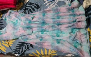 Elegant Printed Anarkali Kurta with Dupatta