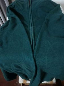 Unisex full front open Zip-Up Sweater