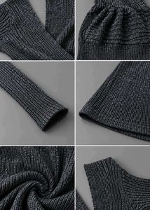 CHARCOAL GREY RIBBED CROSSOVER BODYCON MAXI DRESS