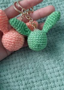 Crochet Rabbit 🐰 🐰Keychain/Bagcharm