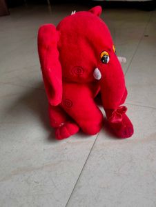 Cute Red Elephant Plush Toy