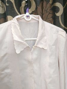 Classic White Button-Up Blouse