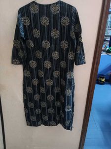Elegant Black Printed Kurta