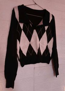 Argyle Collared Sweater