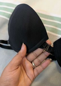 Black Strapless Bra 32B