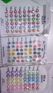( New ) 72 pair Earring small size for girl Multicolour