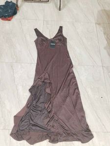 Brown Shein Maxi Slip Dress
