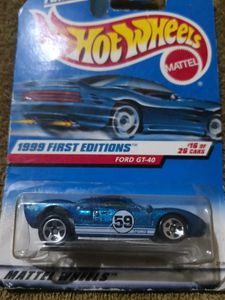 Hot Wheels 1999 First Editions Ford GT-40 #16/26 D