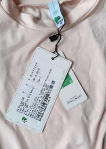 Light Pink Crew Neck Bodysuit