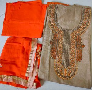 Embroidered Indian Suit Material