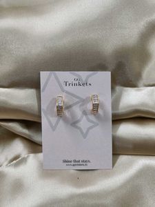 ✨ Crystal Luxe Hoop Earrings💎
