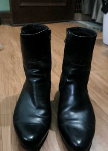 vintage genuine leather zimmerman zip up boot