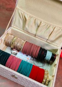 Assorted Bangles Set with Jewelry Box