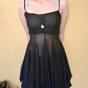 Black Sheer Nightgown