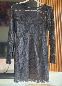 Elegant LBD - Black Lace Dress