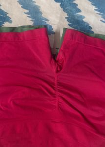 Hot Pink High-Waisted Biker Shorts