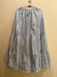 Bohemian Print Tiered Maxi Skirt