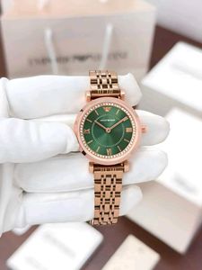 Emporio Armani Rose Gold Green Watch