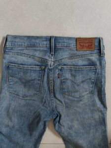 Acid Wash Straight Leg Jeans
