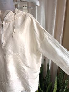 Imported pure silk oversized hoodie