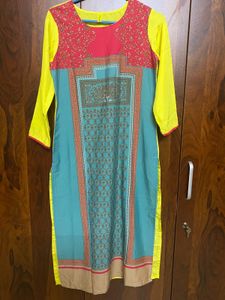 Multicoloured Printed Kurta