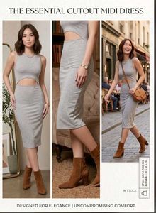 The Essential Cutout Midi Dress