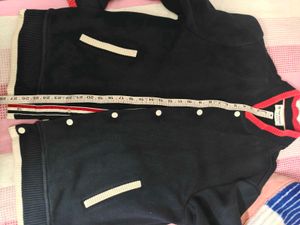Varsity Style Navy Heavy sweater  Blue Jacket