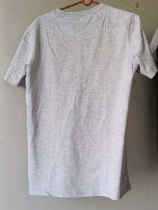 Men's Grey V-Neck T-Shirt