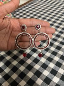 Elegant Red Drop Earrings