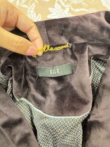 ELLE Dark Brown Velvet Blazer 🤎