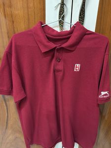 Men's Burgundy Polo T-Shirt