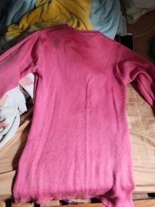 Pink Long Sleeve Knit Top