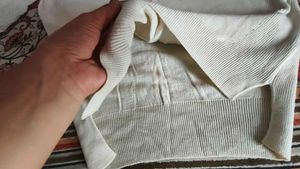 Cream High Neck Sweater
