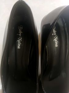 Classic Black Patent Block Heels