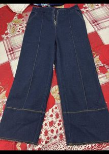 Wide Leg Denim Pants