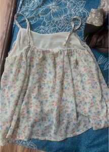 Floral Print Spaghetti Strap Top