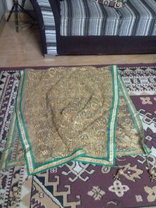 Teal &amp; Gold Pakistani Suit