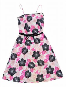 New York &amp; Company White Pink &amp; Black Floral Strap