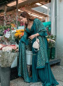 Sharara Set And Top Combo