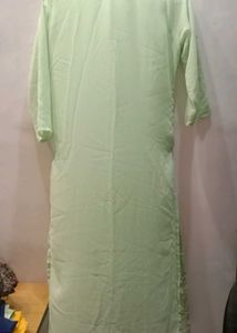 Light green kurta plazzo set