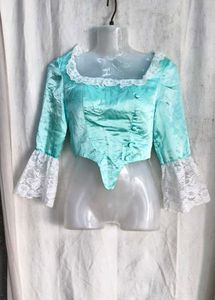 Elegant Lace Trim Corset Top