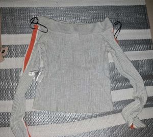 H&M  grey off shoulder top