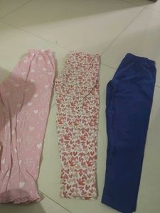3 Pairs Girls Pajama Bottoms