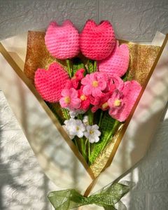 Handmade Crochet Flower Bouquet