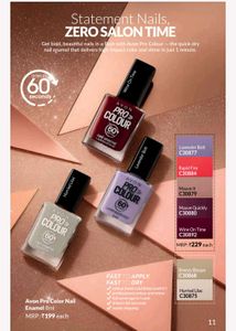 Avon Pro Color Nail Polish Lavender Bolt