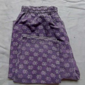 Purple Floral Cotton कुर्ता सेट kurta set