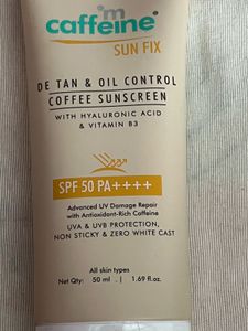 Caffeine Sun Fix Coffee Sunscreen SPF 50