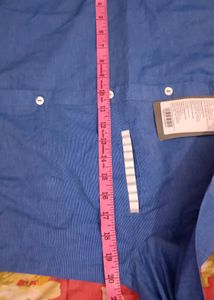 Blue Short Kurta For Men , Ode By House Of Pataudi
