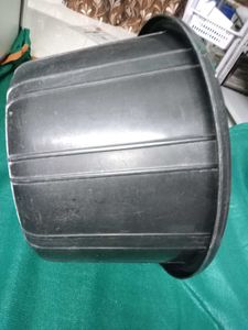 Large Black Plastic Bucket